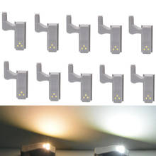 Lâmpada led inteligente com sensor de toque, luz noturna com sensor para armários e guarda-roupas, 10 peças 2024 - compre barato