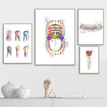 Dental Canvas Poster Teeth Anatomy Wall Art Print Posters Dentist Stomatology Art Painting Doctor Office Pictures Clinic Decor 2024 - buy cheap