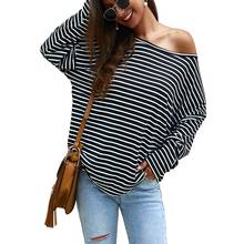 Spring and Autumn Large Size Women's Striped Long Sleeve T-Shirt 5X 6XL7XL 8XL 9XL Bust 146CM Fashion Square Neck Loose T-Shirt 2024 - buy cheap