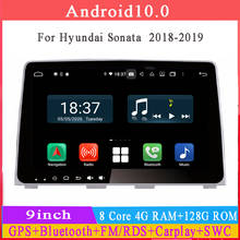 Radio con gps para coche, reproductor multimedia con Android 10, ocho núcleos, 9 pulgadas, estéreo, DSP, WiFi, para hyundai Sonata 2018, 2019 2024 - compra barato