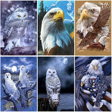 DIY Owl 5D Diamond Painting Full Square Drill Rhinestone Animal Diamond Embroidery Mosaic Cross Stitch Home Decor Wall Art Gift 2024 - купить недорого