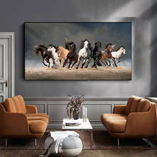 Cuadro sobre lienzo de caballo para decoración de pared, carteles e impresiones para decoración de sala de estar, sin marco, muchos caballos 2024 - compra barato