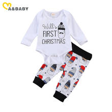 Ma&Baby 0-18M Christmas Infant Newborn Baby Boy Clothes Set Letter Romper Cartoon Santa Pants Outfits Xmas Baby Clothing 2024 - buy cheap