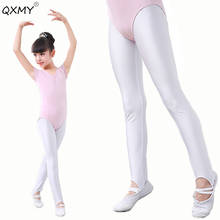 baby girls dancing leggings white black skinny dancing pants for kids children Artistic Gymnastics leggings 18M-12T 2024 - buy cheap