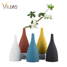 VILEAD-figuritas de florero de cerámica para Interior, Soporte Simple para maceta, accesorios de decoración del hogar para sala de estar 2024 - compra barato