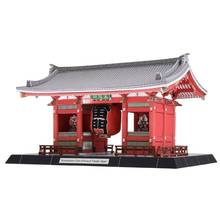 Japonês kaminarimon portão de senoço-ji templo diy, modelo de papel 3d, kit de construção de papelão, arte artesanato, brinquedos de quebra-cabeças educativos para crianças 2024 - compre barato