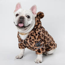 Roupa de cachorro sexy leopardo roupas de cachorro de inverno casaco de cachorro gato roupa de cachorro yorkie poodle bichon pomeranian schnauzer pug traje 2024 - compre barato