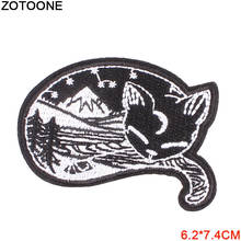 ZOTOONE Cute Animal Patch Embroidery Patches for Kids Clothing Cat Unicorn Flowers Iron on Patches on Clothes Sticker Applique G 2024 - buy cheap