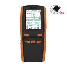 Detector de Gas CO2 PM2.5 HCHO, dióxido de carbono, formaldehído PM 2,5 TVOC, pantalla LCD de mano, Detector de calidad del aire AQI, polvo para el hogar 2024 - compra barato