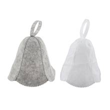 Shower Cap Sauna Bathroom Accessories Felt Head Quickly Towel drying towel hats Free Size Russian Style 2024 - buy cheap