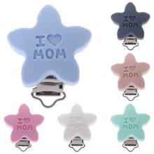 Baby Pacifier Clip Soother Teether Star Silicone Safe Holder Saliva Towel Support Anti Fall Cute Clips Newborn Infant Feeding 2024 - buy cheap