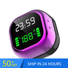 TWS беспроводные мини-часы Bluetooth совместимые с 5,0 наушниками зарядное устройство беспроводные наушники стерео спортивные водонепроницаемые наушники 20 # 2024 - купить недорого
