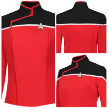 Star Cosplay Trek Cosplay Lower Decks Cosplay Costume Adult Men Red Uniform Coat Halloween Carnival Jacket 2024 - buy cheap