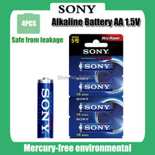 Sony lr6 1.5v bateria alcalina aa original, 4 unidades, para escova de dentes elétrica brinquedo lanterna rato relógio seco bateria primária 2024 - compre barato
