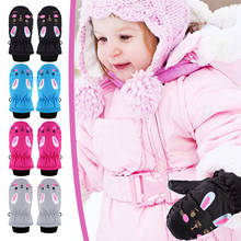 1 пара Зимние перчатки для малышей детей малышей мальчиков девочек лыжные перчатки водонепроницаемые теплые варежки для снега детские аксессуары Новорожденные перчатки # L35 2024 - купить недорого