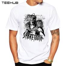 TEEHUB-Camiseta de manga corta con estampado de pata de Sabretooth para hombre, camisa Hipster con diseño de snoarms, moderna, nueva 2024 - compra barato