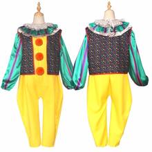 Fancy Movie Clown Menswear Stephen Pennywise Cosplay Costume Halloween Outfit 2024 - buy cheap