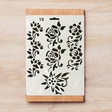 26*18cm Rose 3 Lines DIY Layering Stencils Painting Scrapbook Coloring Embossing Album Decorative Template 2024 - buy cheap