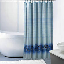 GY3561 Blue Dolphin Fabric Shower Curtain Sets Bathroom Decor Hooks Waterproof Washable 2024 - buy cheap