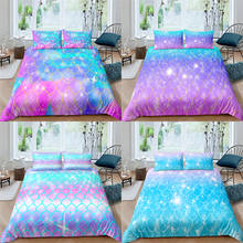Home Textile Luxury 3D Mermaid Print 2/3Pcs Comfortable Duvet Cover Pillowcase Bedding Sets Single Queen and King EU/US/AU Size 2024 - buy cheap