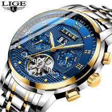 Relogio Masculino LIGE Automatic Mechanical Mens Watches Top Brand Luxury Business Watch Men Full Steel Waterproof Sport Watches 2024 - buy cheap