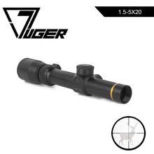 LUGER-mira telescópica de retícula Mil-dot para Rifle de caza, 1,5-5X20, óptica táctica, para Rifles, pistolas de aire Airsoft 2024 - compra barato