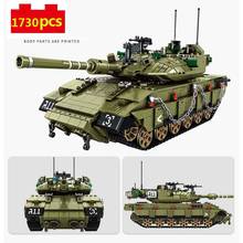 Modelo de tanque militar de la serie militar, tanque de batalla principal moderno israelí Merkava MK4, bloques de construcción, juguetes, regalos 2024 - compra barato
