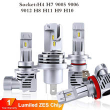 2Pcs Mini H4 H7 H11 Car Led Headlight 110W 15000LM 9005 9006 9012 H8 Hir2 Led Light Bulb Ampoules 6000K 12V Auto Lampadas 2024 - buy cheap