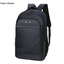 Business Backpack Men's 15.6 Laptop Bagpack Black 2021 New Durable Oxford Cloth Waterproof Teenagers Student School Bag Male 2024 - buy cheap