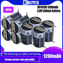 8 шт. EEMB ER14250 CR14250 3,6 V 1200mAh 1/2AA с сертификатом UL не перезаряжаемая литиевая батарея с ножкой 2024 - купить недорого