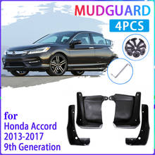 Flaps de lama do carro para honda accord 2013 ~ 2017 2014 2015 2016 guarda respingo para-lamas fender acessórios automóveis 2024 - compre barato