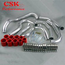 Aluminium Intercooler Hard Pipe piping hose Kit Fits For  subaru Wrx Impreza GDA GDB 00-05 BLACK / BLUE / RED 2024 - купить недорого