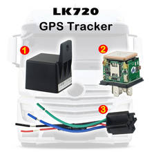 GSM Locator Tracker-Device Car-relay LK720 GPS continuous positioning GPRS timing report anti-theft  Cut and resume oil remotely 2024 - buy cheap