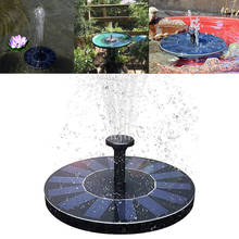 Мини-фонтан на солнечной батарее, погружной отдельно стоящий водяной насос для птиц, с солнечной панелью для украшения садового пруда 2024 - купить недорого