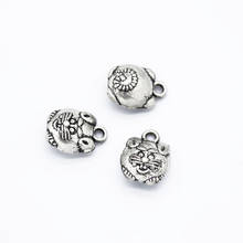 30pcs/lot 12x10mm Antique Silver/Antique Bronze Zinc Alloy Animal Charms Pendant For Jewelry Making 2024 - buy cheap