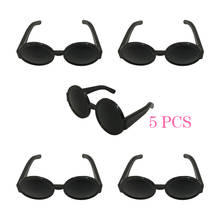 NK 5 Pcs /Set Sunglasses For Barbie Doll Princess Dressing Up Accessories Dollhouse Black Glasses Toys For 1/6 Doll  4X 2024 - buy cheap