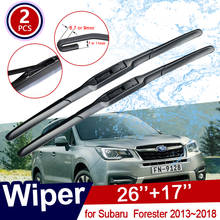 Escobilla de limpiaparabrisas para Subaru Forester 2013, 2014, 2015, 2016, 2017, SJ, limpiaparabrisas de ventana delantera, accesorios de coche 2024 - compra barato