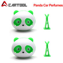 2pcs Cute Panda Car Styling Air Freshener Auto Air Vent Fragrance Smell Diffuser Solid Balm Interior Accessories 2024 - buy cheap