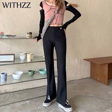 WITHZZ-pantalones de pierna ancha para mujer, pantalón informal, para primavera y otoño 2024 - compra barato