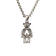 Urso pandent de prata esterlina s925, joia com pingente de animais, prata 925 para homens e mulheres 2024 - compre barato
