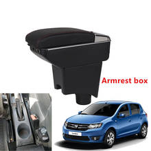 For Renault Sandero Armrest box central Store content Sandero armrest box with cup holder ashtray with USB interface 2024 - buy cheap