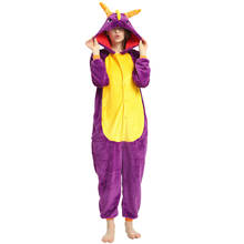 Spyro-Pijama de franela para hombre y mujer, ropa de dormir de Unicornio, Onesies, Stitch, de invierno 2024 - compra barato