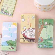 80 sheets Cartoon Folding Memo Pad Kawaii Sticky Notes Cartoon N Time Sticker Message Writing Pad Note Pad Index Paper Bookmarks 2024 - buy cheap