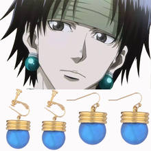 Men's Earring Anime HUNTER x HUNTER Theme Hisoka Cosplay Gold Heart Costume Prop Ear Drop Jewelry Cut Gifts for Men Party Access 2024 - buy cheap