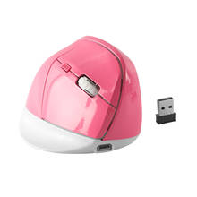 2.4G Wireless Vertical Mouse Rechargeable Pink Optical Girl Wireless Office Mause Ergonomic Gaming Mice For PC Laptop 1600Dpi 2022 - buy cheap