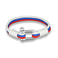 Pulsera de acero inoxidable para hombre y mujer, ancla de moda del Oriente Medio, supervivencia al aire libre, novedad, superventas 2024 - compra barato