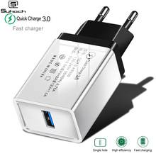 Suhach Quick Charge 3,0 USB зарядное устройство QC 3,0 QC Turbo, быстрое зарядное устройство EU для путешествий, настенное зарядное устройство для Xiaomi mi 9 Huawei P30,... 2024 - купить недорого