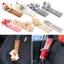 Cinturón de seguridad para coche, almohadilla de hombro suave de dibujos animados, Protector de correa de hombro para coche, accesorios para coche, 1 ud. 2024 - compra barato