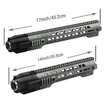 Tactical Big Dragon Free Float Quad Rail 14 17 inch M-LOK Handguard With Jailbrake Muzzle For Airsoft AEG GBB Picatinny Rail 2024 - купить недорого