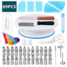 69 Pcs/set Cake Turntable Rotating Cake Dough Knife Cakes Decorating Table Cream Cakes Stand Rotary Plate DIY Pan Baking Tool 2024 - buy cheap